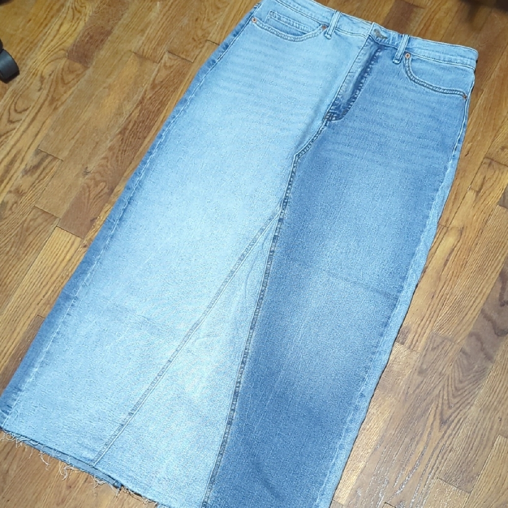 JESSICA SIMPSON Long DENIM SKIRT